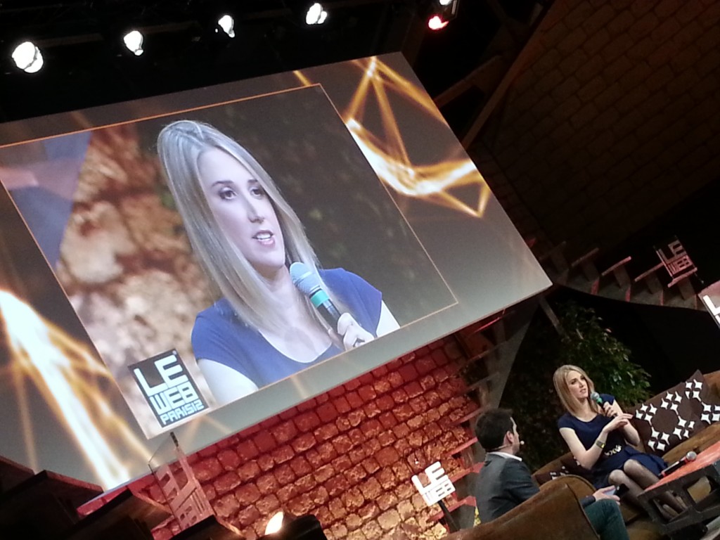 Yours truly on stage at LeWeb